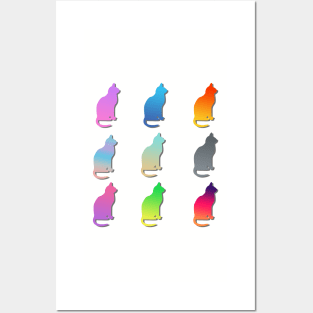 Cat holiday gift t shirt design Posters and Art